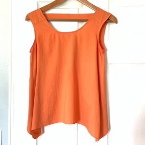 Orange High Low Tank Top